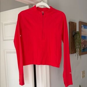 DSG Vibrant Red Women's Quarter-Zip Sweatshirt